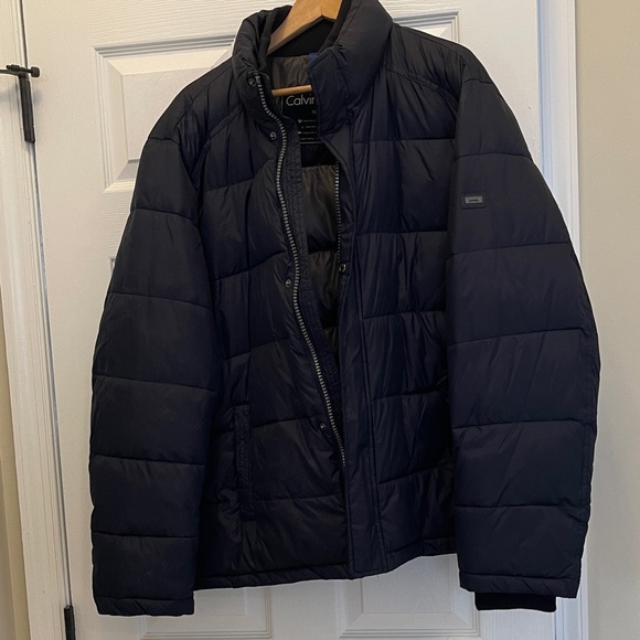 Men's Calvin Klein Black Quilted Jacket - Picture 1 of 6